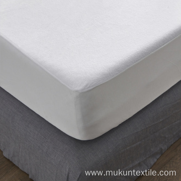 White cotton terry Waterproof Mattress Protector cover